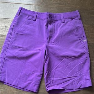 Under Armour Purple Athletic Shorts Lightweight Performance